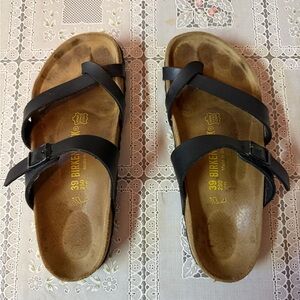 Birkenstock Black Crossover Strap Sandals